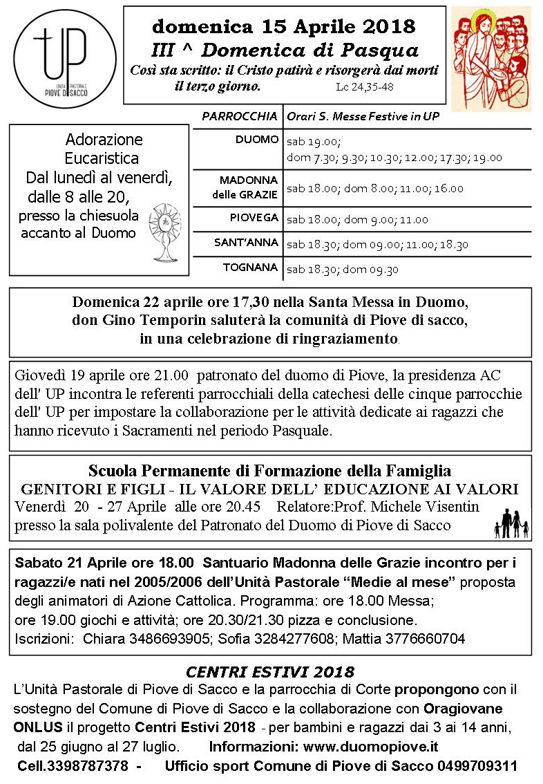 SCARICA FOGLIETTO MESSA